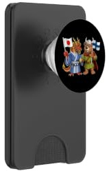 Bandiera Finlandia Giappone Radici finnico-giapponesi PopSockets PopWallet per MagSafe