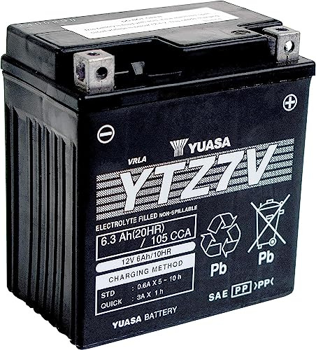 BATTERIA YUASA YTZ7V PRECARICATA SIGILLATA per Yamaha N-Max 125 GPDA 15-