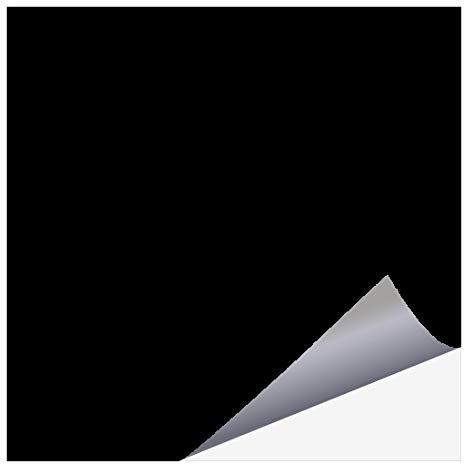 Fliesenfolie am Stück - Fliesenaufkleber selber zuschneiden | Bastelfolie | Küchenfolie Meterware (100 cm x 63 cm) schwarz (glänzend)