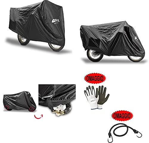 Compatible con Vespa 50 ET4, Funda Cubre Moto Scooter Givi S202, Talla L, Funda Impermeable de Oxford Universal para Moto Scooter 205 x 125 > 100 x 70 > 95 Funda Impermeable