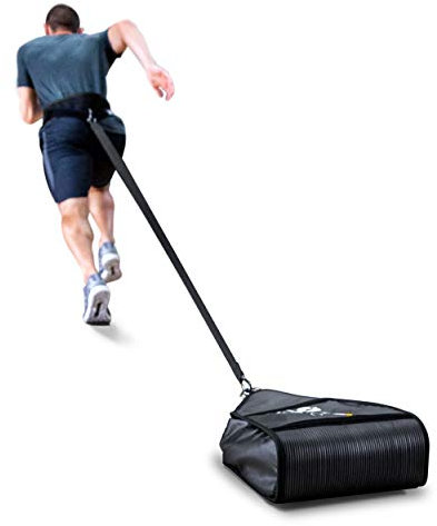 SKLZ Speedsac Variable Weight Resistance Training Sled (10-30 Pounds) Sppedsac Trainingsschlitten, Black/Yellow, Einheitsgröße