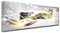 DECLINA, Tableau Decoration Murale Salon Moderne, Cadres decoratif Mural, Tableau Toile décoration Abstraite Bois 120x50 cm Multicouleur