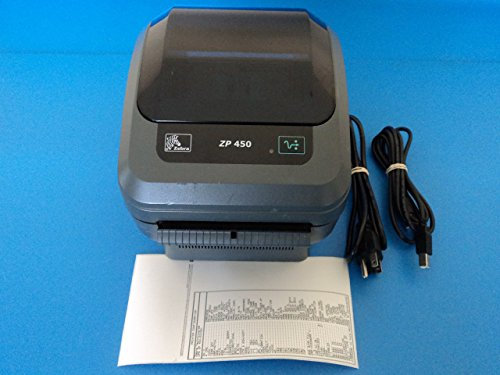 Zebra Technologies Zp 450 Usb Thermal Label Printer With Cables Zp450-0501-0006A (Refurbished)