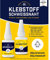 Klebstoff Schweißnaht - 2K Reparatur Set (20g Sekundenkleber + 40g Granulat) Power Kleber für Kunststoff Plastik ABS Metall Holz Keramik - extra stark durch 2 Komponenten