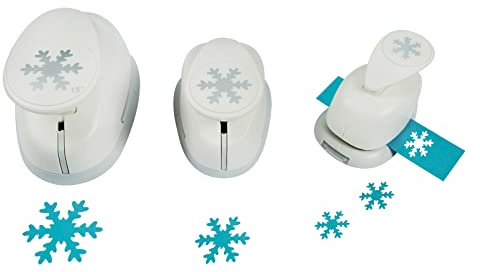 Motivstanzer Set Schneeflocke, 3 Stk.