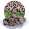 Schicker Mineral Granit Ziersplitt rot 25 kg, ideal zur Gartengestaltung, Bordeaux roter Naturstein, Splitt, robust, witterungsbeständig, Steingarten, Weg- und Terrassengestaltung (16-32 mm)