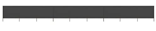 vidaXL Tissu Coupe-Vent 9 pièces 1200 x 160 cm Anthracite
