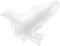 PartyDeco Folienballon Taube weiß 77x66cm Hochzeit Hochzeitstaufe Kommunion
