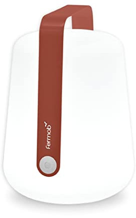 Fermob Balad Tischleuchte aus Aluminium und Polyethen, in der Farbe Ockerrot, für den Outdoorbereich geeignet, Maße: Durchmesser: 28 cm, Höhe 38 cm, 362220