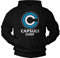 Makaya Dragon Logo Sweat Shirt à Capuche Homme - Capsule Hoodie Sweatshirt Pull Noir Cadeau Original Enfant Carcon Fille L