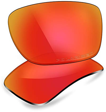 ThunderClap Verres de rechange en polycarbonate pour lunettes de soleil Oakley Turbine OO9263 65 mm, Rouge pâle, Turbine