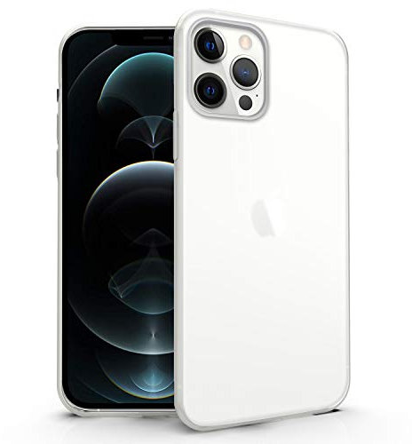 N NEWTOP Cover Compatibile con Apple iPhone 12 PRO Max, Custodia TPU Soft Gel Silicone Ultra Slim Sottile Flessibile Case Posteriore Protettiva (Trasparente Opaco)