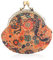 Oyachic Porte-Monnaie Femme Cuir Floral Coin Purses Portefeuille Vintage Sac à Main avec Fermoir clic-clac Retro Porte-Cartes Wood Grain Wallet (feuilles)
