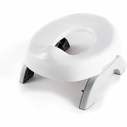 Summer My Travel Potty - 2-in-1 faltbares Reisetöpfchen für Kleinkinder, als eigenständiges Töpfchen oder Töpfchenring für Erwachsenentoiletten, mit Griffen, inkl. 5 Einweg-Abfallbeuteln