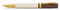 Kaweco STUDENT Füllhalter 20's Jazz I Premium Füllfederhalter für Tintenpatronen mit hochwertiger Stahlfeder in Braun & Creme I Nostalgischer Luxus Füller 16 cm I Federbreite: B (Breit)