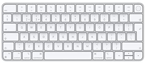 Apple Magic Keyboard with Touch ID (QWERTY English) - Silver (Renewed)