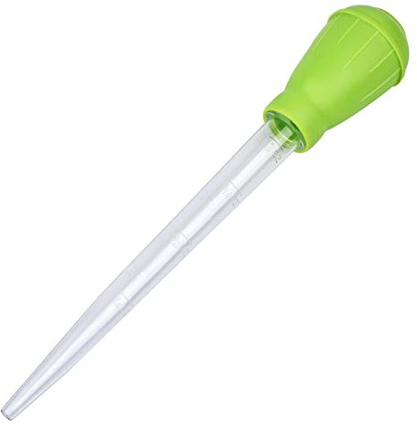 WEAVERBIRD 1 Stück Coral Feeder,30ml Fischfutterpipette, hochwertiges ungiftiges Kunststoff-Futterwerkzeug für Aquarienfische,Transparent Wasserwechsler-Abfall-Kot-Reinigungsrohr,für Aquarium-Aquarium