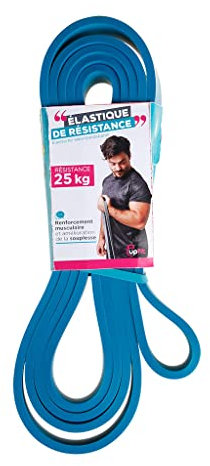 UPFIT - Elastisches Widerstandsband, elastisches Band für Krafttraining – Widerstand: 25 kg – entworfen für Krafttraining, Cross-Training oder physische Vorbereitung – Länge: 208 cm, Breite: 2,20 cm