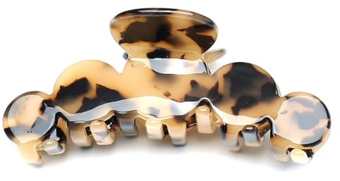 QinGoo Schildkrötenschale Haarklammer Haarschmuck Exquisite Haarspangen für Fein Medium Dick Kurz Mittlere Haar 1stück(9.6cm*4.2cm, Tortoise)