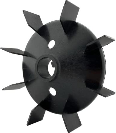 ELHEDA Lüfterflügel für Elektromotor 22mm / 140mm h 30mm mit Keil kunststoff Motorflügel Lüfterflügel Zubehör Luftkompressor Kunststofflüfter fan blade Ventilator Lüfterblatt aus nylon