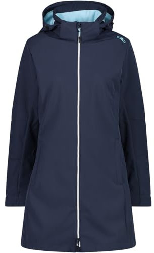 CMP - Damenparka mit Kapuze und Reißverschluss, B. Blauer Anis, XS