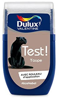 Dulux Valentine Peinture Testeur Crème de Couleur - Murs et Boiseries - Mat - Couleur Taupe 30 ml
