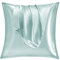 Vielit 2er Set Satin Kissnbezug 80x80 mit Zip,Weich wie EIN Silk Pillowcase,wie Seidenkissenbezug Geeignet für Curly Haar,Satin Kopfkissenbezug Kissenbezüge Grün Kissenhülle