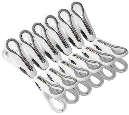 kowaku Lot de 12 Pinces à Linge pour vêtements, Blanche