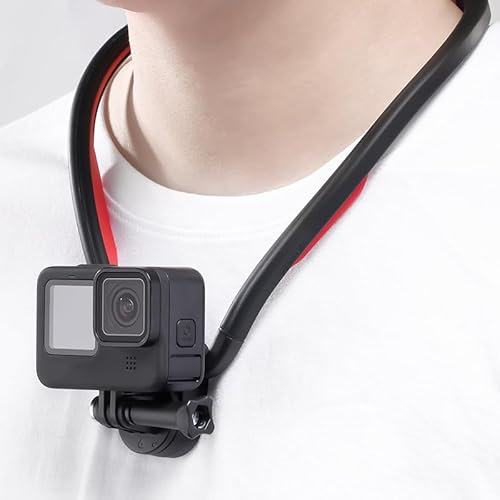 ULANZI Magnetische Hals Halterung für Action Kamera Halterung Mit Multi-Winkel Einstellbar,Halshalterung Mit Schnellverschlus, für Insta360 Serie,Osmo Action-Serie
