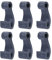 Kalttoy 6 Pièces Crochets Corde Fixation À Pression en Plastique Crochets en Forme J pour Bateau Gonflable Radeau Pêche Couverture Bateau Marin Facile À Utiliser Crochets en J Robustes
