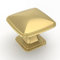 Amerdeco Gold Furniture Knobs, Pack of 12, Modern Square Knobs for Cupboard, Drawer, Door