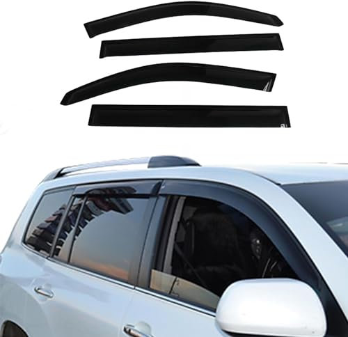 HOLIV 4 Stück Auto Windabweiser Regenabweiser für Toyo-TA Kluger 2007-2013, Winddichter Regenschutz, Autofenster zubehör