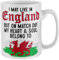 Purple Print House I May Live in England Wales Mug But I Support Cymru Welsh Dragon Tea Coffee Cup Rugby Football