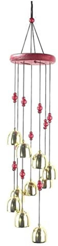 ASHSDI Windspiele für Draußen， Windspiele Aus Metall, Kupfer, 10 Metallglocken, Hängende Verzierung, Anhänger, Windglocken Für Den Innen- Und Außenbereich, Haushaltsdekoration Memorial Windspiele