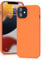 YATWIN für iPhone 12 Mini Hülle, Premium Silikon Handyhülle mit Kameraschutz, Seidig-Weicher Berühren Ultra Dünne Stoßfeste Kratzfeste Schutzhülle, Orange