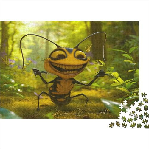 Ameise Puzzle 1000 Puzzle Niedliche Ameise Erwachsene Impossible Puzzle Geschicklichkeitsspiel Für Die Ganze Familie Puzzle Erwachsene Premium Quality Farbig Spaß 1000pcs (75x50cm)