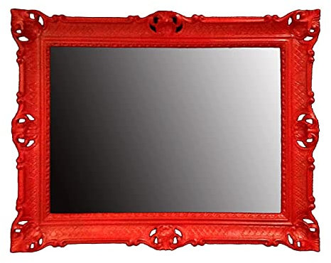 Generisch BILDERRAHMEN Barock GOLD 50x70 cm Prunk Rahmen Antik Fotorahmen 70x90 cm Gemälde Rahmen hochzeitsrahmen Werbetafel (Rot)