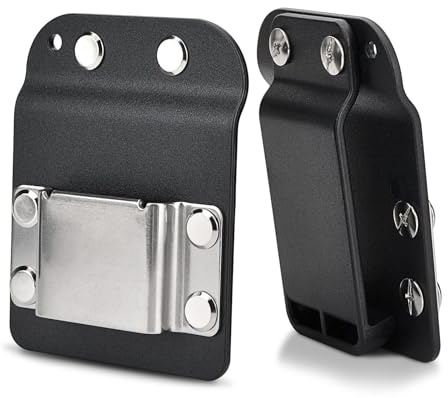 Maßbandhalter, Robuster Werkzeuggürtel-Bohrerhalter Zum Anklemmen, Passend für Bis zu 5 cm, Schnell Zugänglicher, Flacher Bohrgürtelclip für Schlagbohrmaschine, Nagler, Klebeband