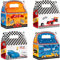 WERNNSAI Race Car Party Treat Boxes - 12 PCS Racing Car Party Favor Boxes Paper Candies Goodies Gift Boxes for Boys Checkered Racing Car Birthday Party Decoration Supplies