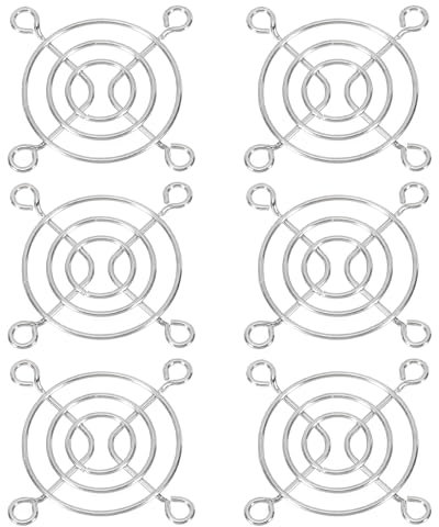 PATIKIL 50mm Fan Finger Grill, 6 Pack Metal Grill Protector Guard Fan Protective Cover for 50mm Exhaust Fans Equipment Computer DIY
