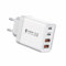 Ladegerät Netzteil Schnellladegerät 40W PD & USB A Mehrfach USB C Ladestecker Type C Steckdose Quick Charger 4 Ports Adapter Universal für iPhone Samsung Huawei Xiaomi HTC LG Motorola Honor IPad Etc