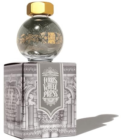 Ferris Wheel Press, Fountain Pen Ink, FerriTales Collection,Stone Grey with Rose Gold Shimmer, 20ml