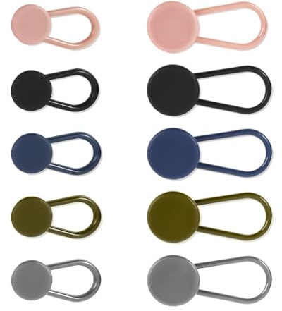 10 Stück Hosenknopf-Verlängerungen - Flexible Taillenweite, ohne Nähen