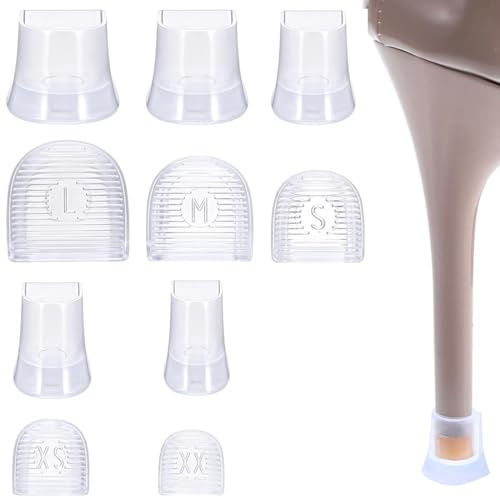 JEYORZY 5 Paar Absatzschoner Sohle für Schuhe, Absatzschoner High Heels, Transparenter High Heel Protector, Rutschfest Absatzschutz, Fersenschutz Schuhe, Stiefel-Ersatzkappe Hochzeiten Outdoor