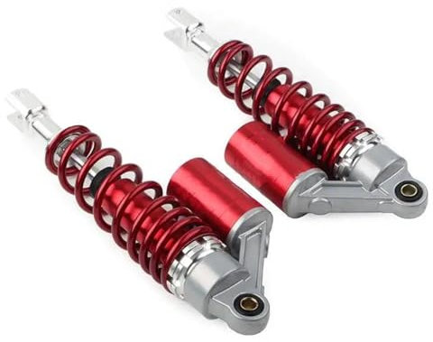 KJHOPY Obere und untere Aufhängung Federbein Ersatzteile 27mm Gabel 320mm 340mm 7mm Feder Motorrad Gabel Stoßdämpfer(340MM)