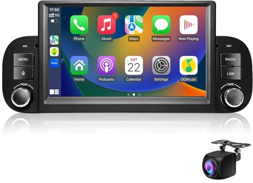 Android 14 Autoradio Per F-iat Panda 2013-2020 Con CarPlay Android Auto Wireless, 7 HD Touch Screen Radio Bluetooth WiFi USB FM Link Specchio FM / RDS Lettore Video Stereo Fotocamera Pos(Size:M800S)