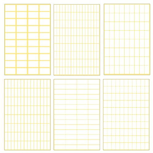 WYAN 7290 Stück Etiketten Aufkleber, Selbstklebend Klebeetiketten leere Aufkleber, Universal Etiketten, selbstklebende Etiketten beschreibbare für Gläser, Ordner, Schule, Büro, Küche