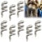 Alriedy 8-teiliges Wikinger Bartperlen Set – Premium Bartschmuck für Männer | Verstellbare Metall-Clips für Dreadlocks, Zöpfe & Bärte | Stumpfes Schwarz | Inkl. Bartgummis & Haarperlen | Nordischer St