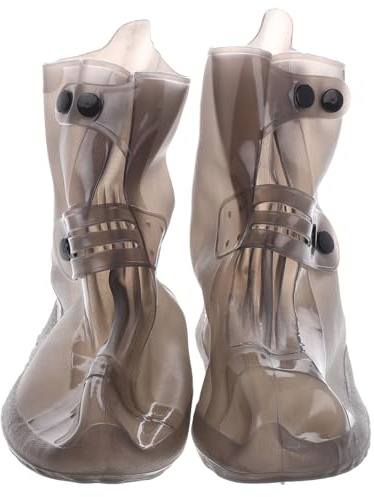 Supvox wasserdichte Überschuhe für Damen Regenschutz für Schuhe Wiederverwendbare Stiefelüberzieher mit Reißverschluss Leicht und Tragbar für Outdoor-aktivitäten