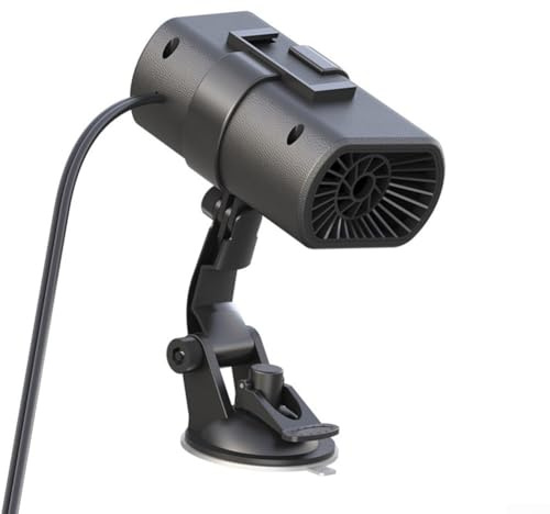 12 V Auto-Heizung, 200 W, Saugnapf, tragbarer Demister mit Luftreiniger, schnelles Entnebeln und Erhitzen der Windschutzscheibe für Autos und Wohnmobile (normales Modell)